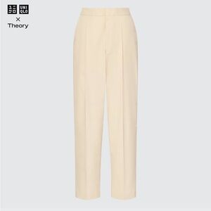 Theory x Uniqlo cream trousers